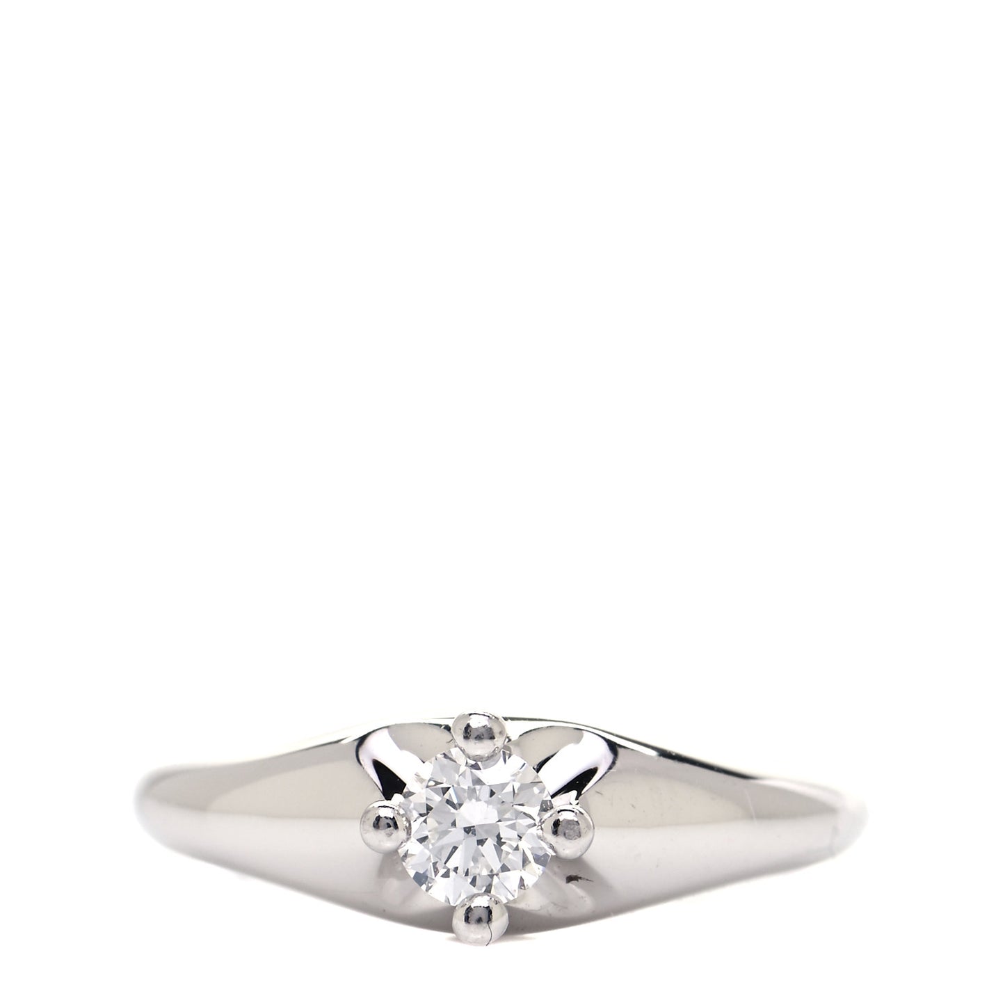 Platinum Diamond .30ct Corona Engagement Ring 52 6