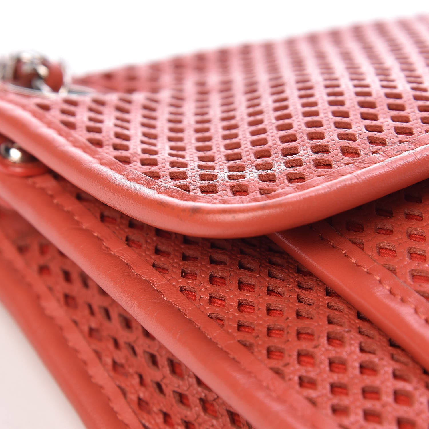 Chanel Perforated Calfskin Small Up In The Air Flap Red 13 of 14