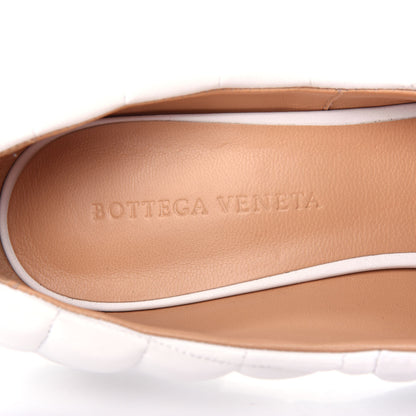 Bottega Veneta Nappa Matelasse Captoe Pumps 39 Optic White 8 of 10