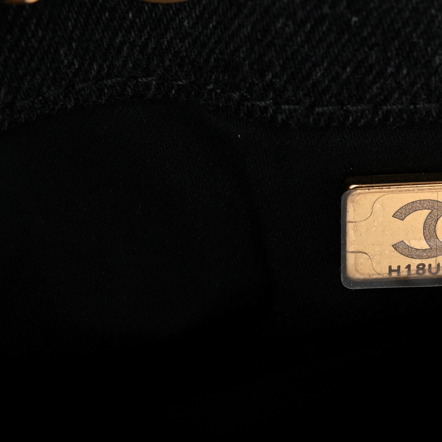 Chanel Washed Denim Quilted Small Chanel 25 Handbag Black 13 of 21
