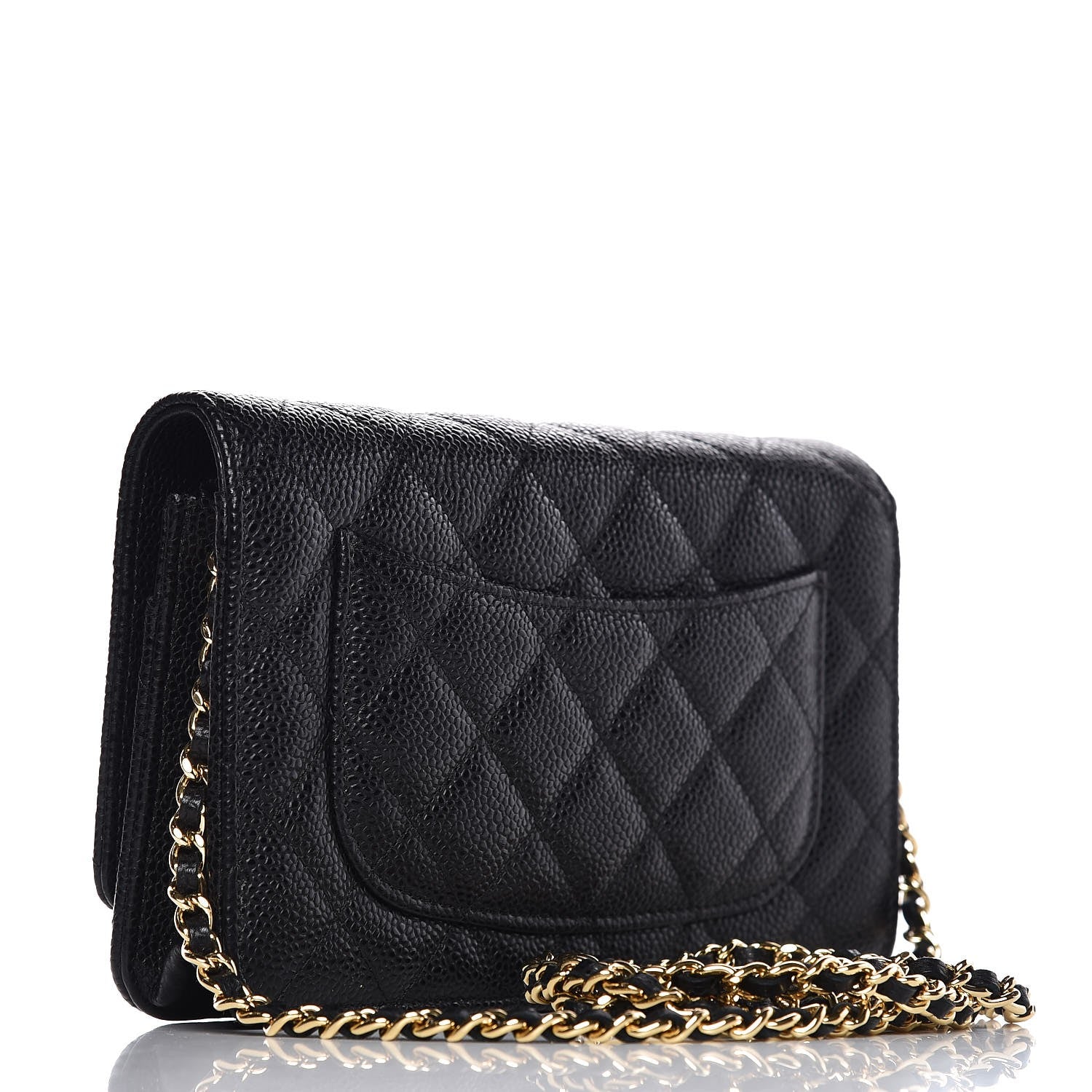 Chanel Caviar Quilted Wallet On Chain WOC Black 3 of 9
