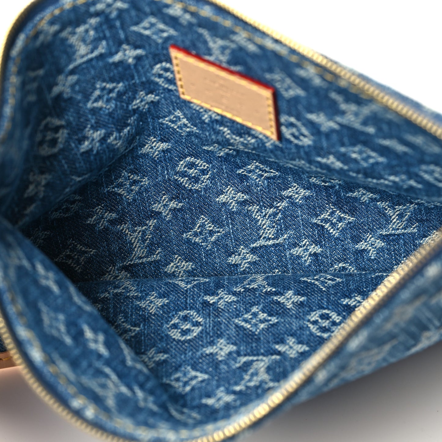Monogram Denim CarryAll MM Blue