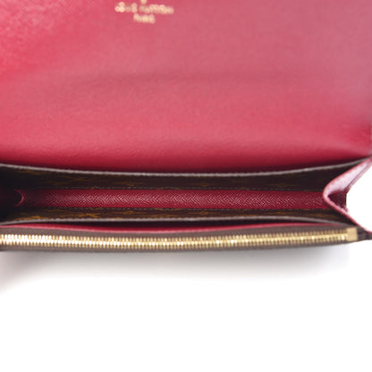 Louis Vuitton Monogram Emilie Wallet Fuchsia 5 of 9