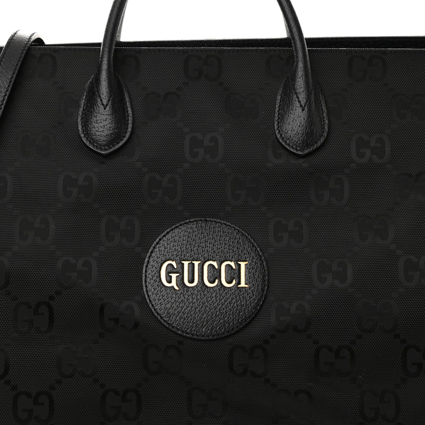 Econyl Nylon Monogram Large Off The Grid Tote Bag Black