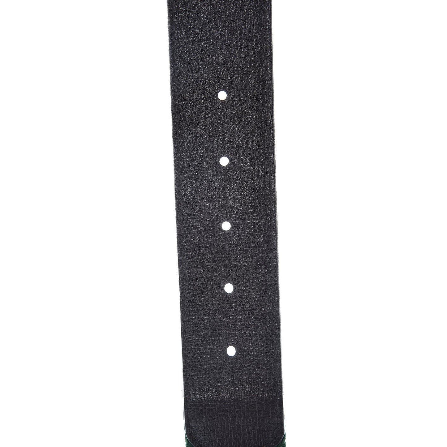 Nylon Textured Calfskin Double G Web 40mm Belt 90 36 Green Red Dark Cocoa