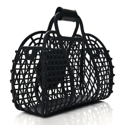 Fendi Recycled Plastic Vitello Liberty Matte Small Fendi Basket Black Miele Scuro 3 of 11