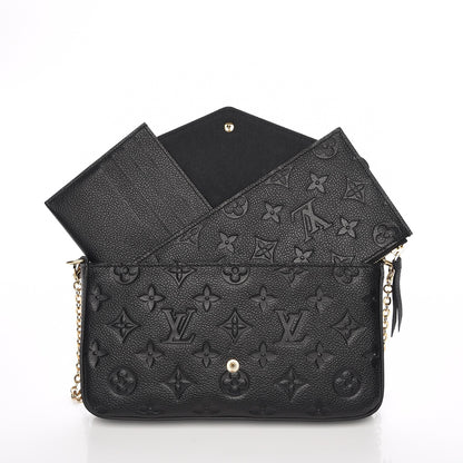 Louis Vuitton Empreinte Pochette Felicie Chain Wallet Black 8 of 8