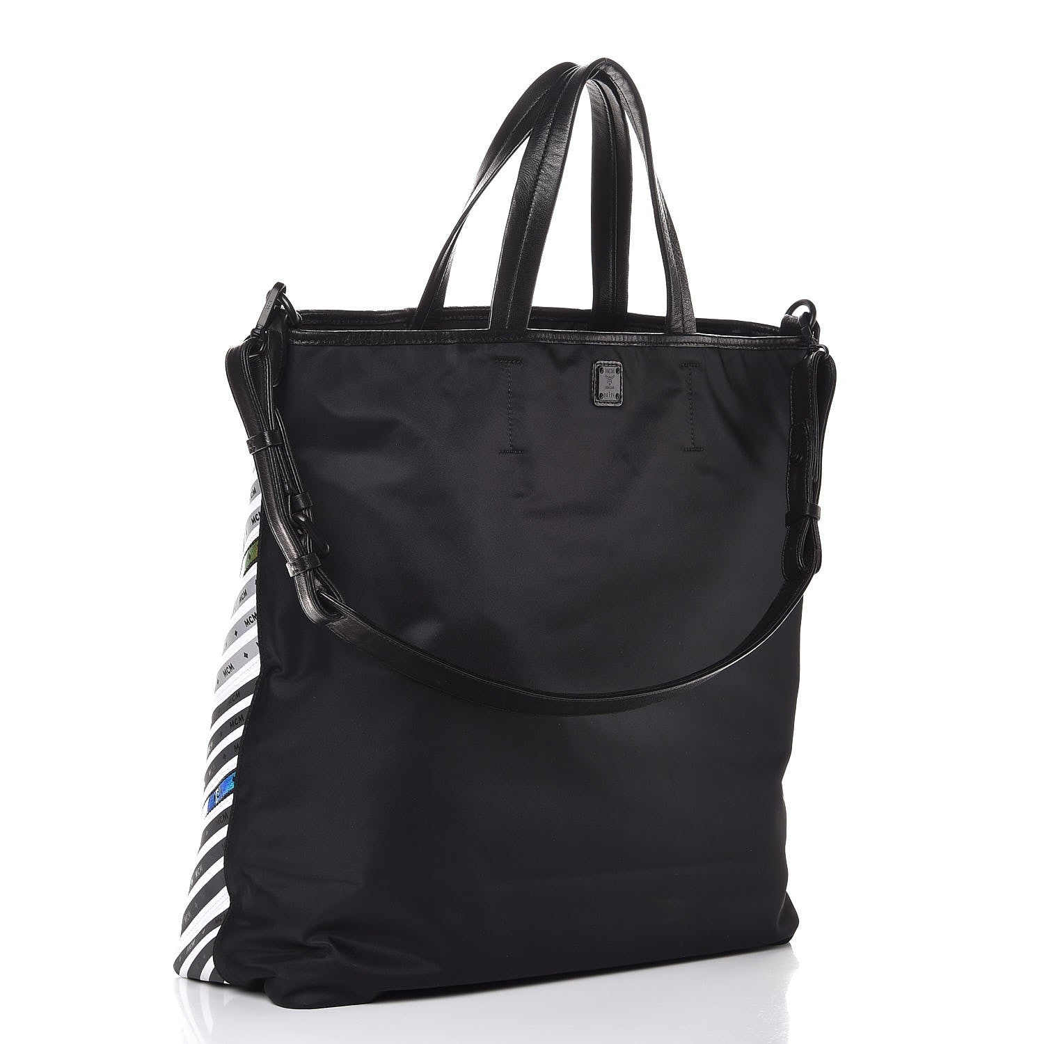 MCM Nylon Coated Canvas Zipper Tote 3 of 14