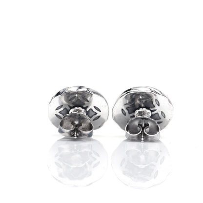 David Yurman Sterling Silver 17mm Sculpted Cable Stud Earrings 3 of 4