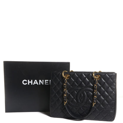 Chanel Caviar Grand Shopping Tote GST Black 9 of 9