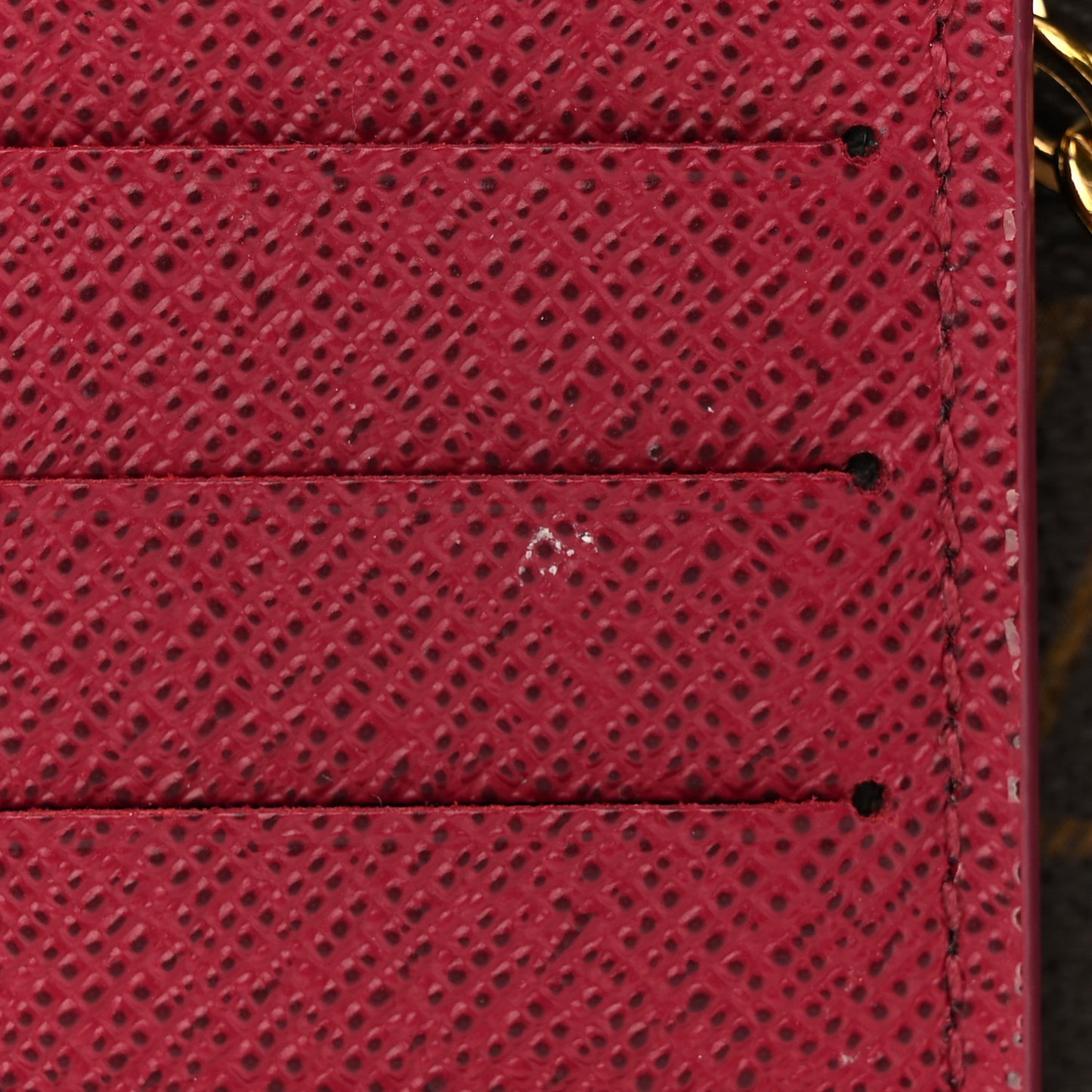 Monogram Pochette Felicie Chain Wallet Fuchsia