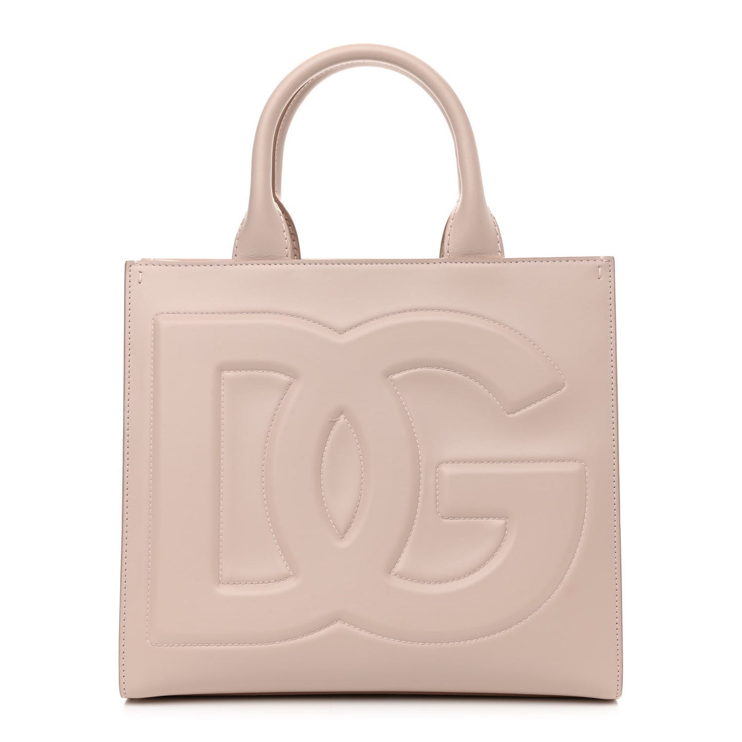 Calfskin Small DG Daily Shopper Tote Cipria
