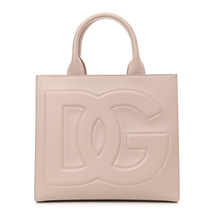 Dolce & Gabbana Calfskin Small DG Daily Shopper Tote Cipria 1 of 8