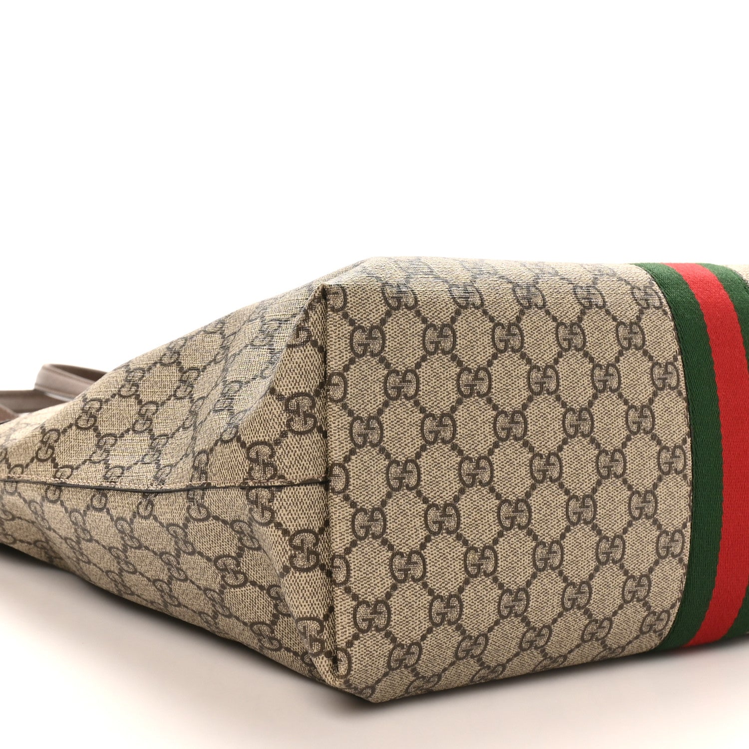 Gucci GG Supreme Monogram Medium Ophidia Shopping Tote Brown 9 of 10