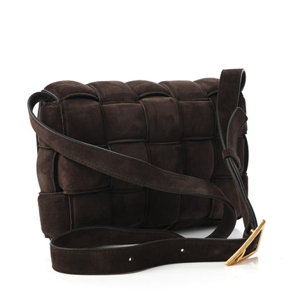 Bottega Veneta Suede Maxi Intrecciato Padded Cassette Crossbody Bag Fondant 3 of 10