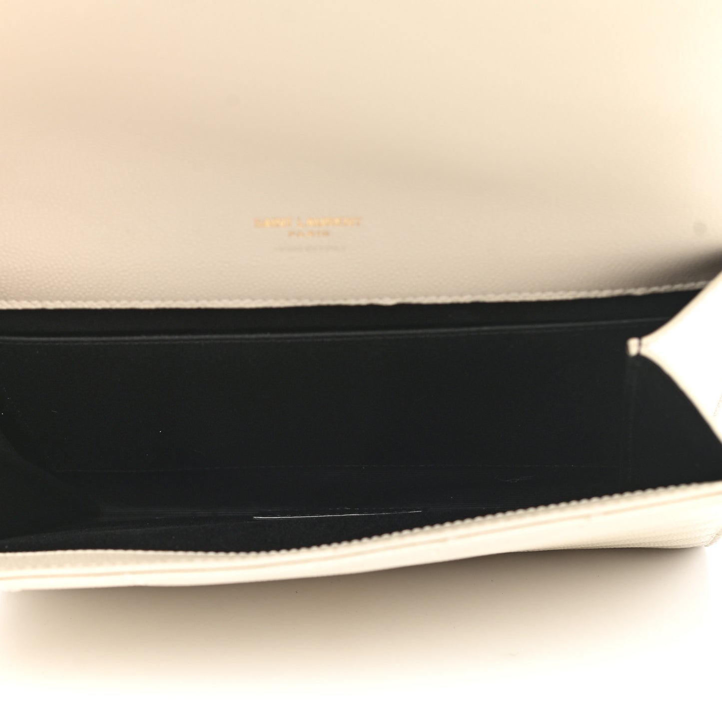 Grain De Poudre Matelasse Chevron Monogram Envelope Clutch Crema Soft
