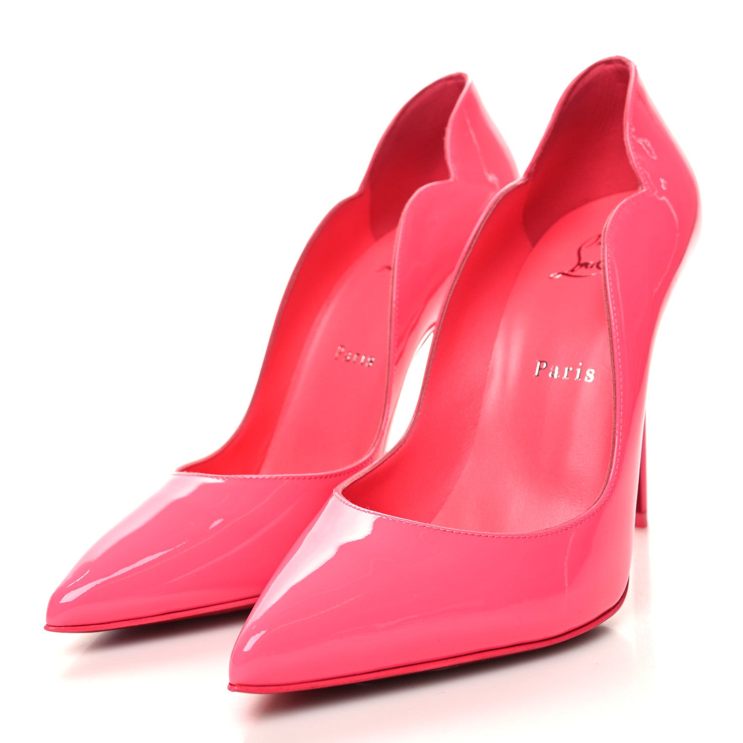 Christian Louboutin Patent Hot Chick 100 Pumps 38 Pinky 3 of 7