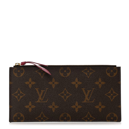 Louis Vuitton Monogram Felicie Chain Wallet Zippered Insert Fuchsia 1 of 6