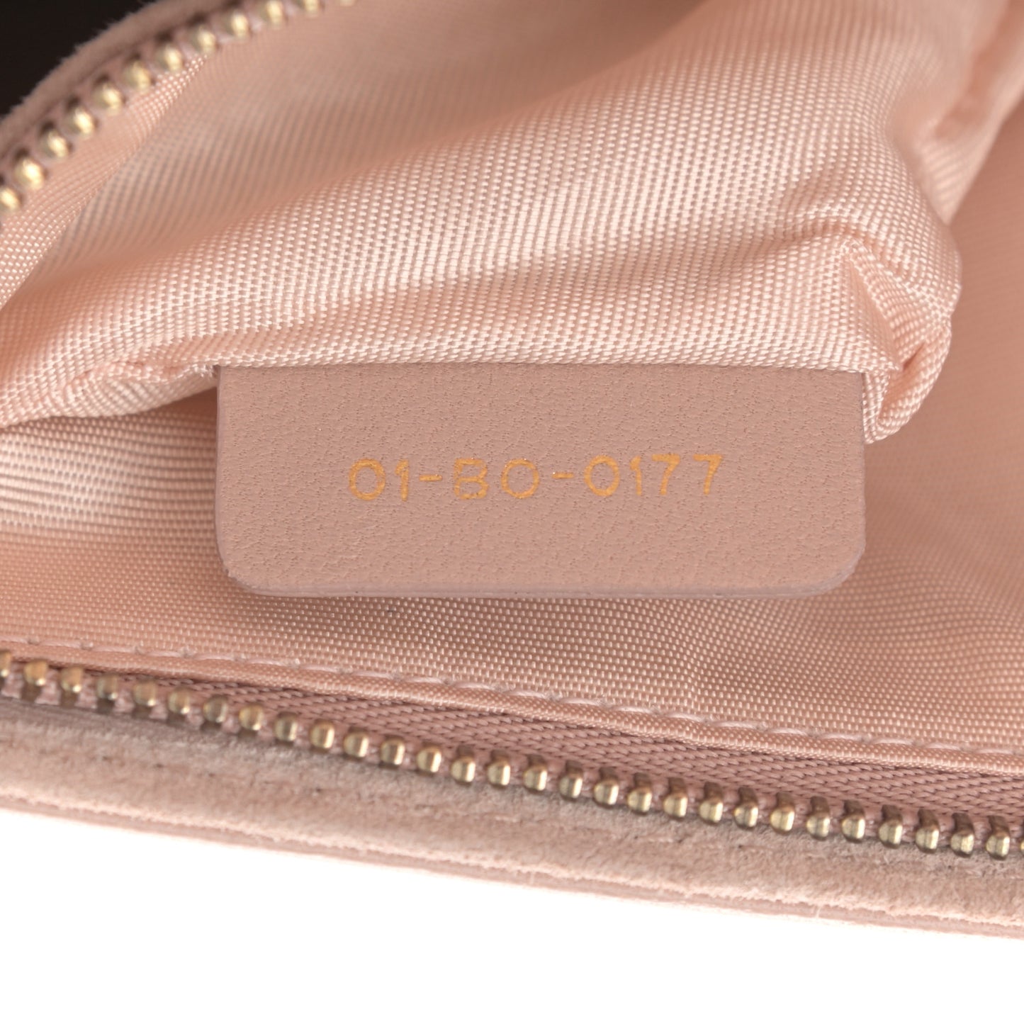 Lambskin Cannage Studded Dioraddict Wallet on Chain Clutch Nude