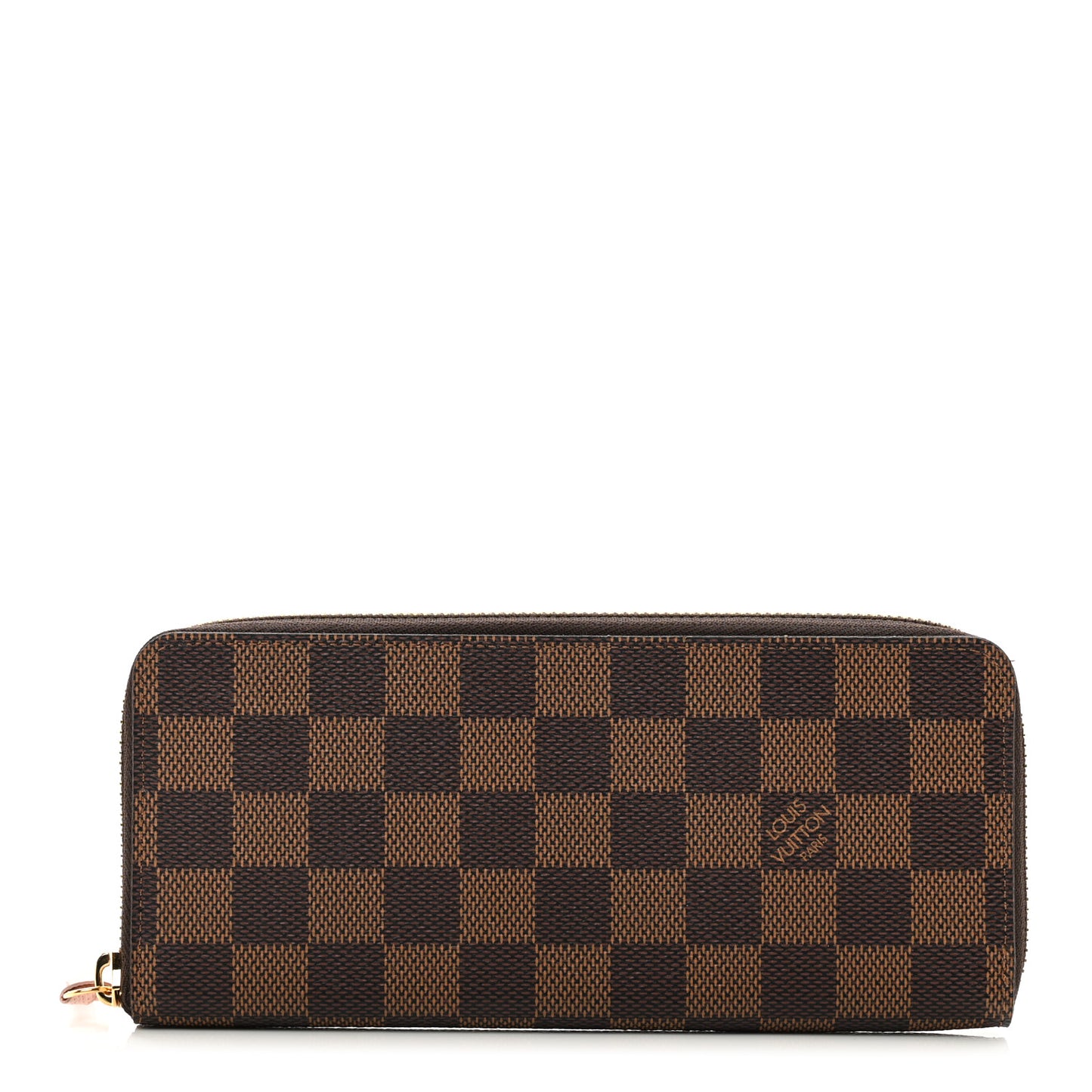 Damier Ebene Clemence Wallet Rose Ballerine