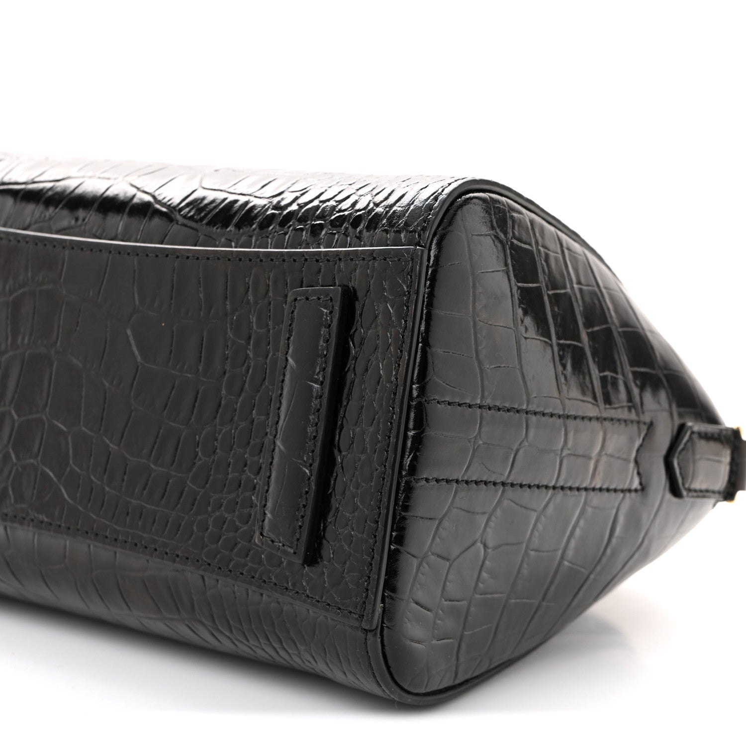 Givenchy Calfskin Crocodile Embossed Mini Antigona Black 10 of 11