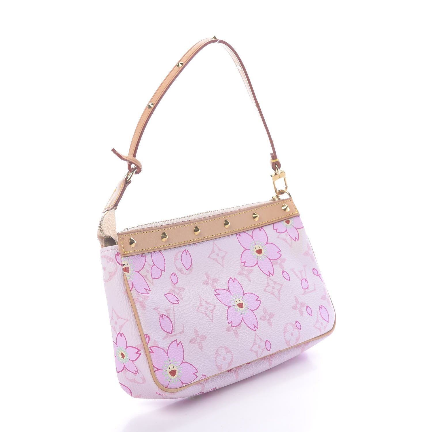Louis Vuitton Monogram Cherry Blossom Pochette Accessories Pink 3 of 10