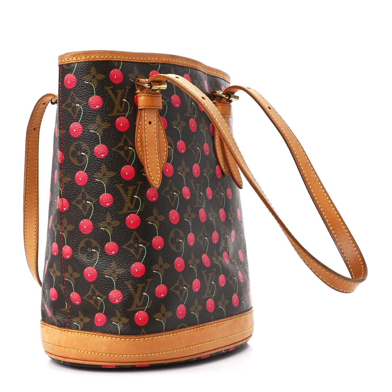 Louis Vuitton Monogram Cerises Bucket Bag 2 of 21