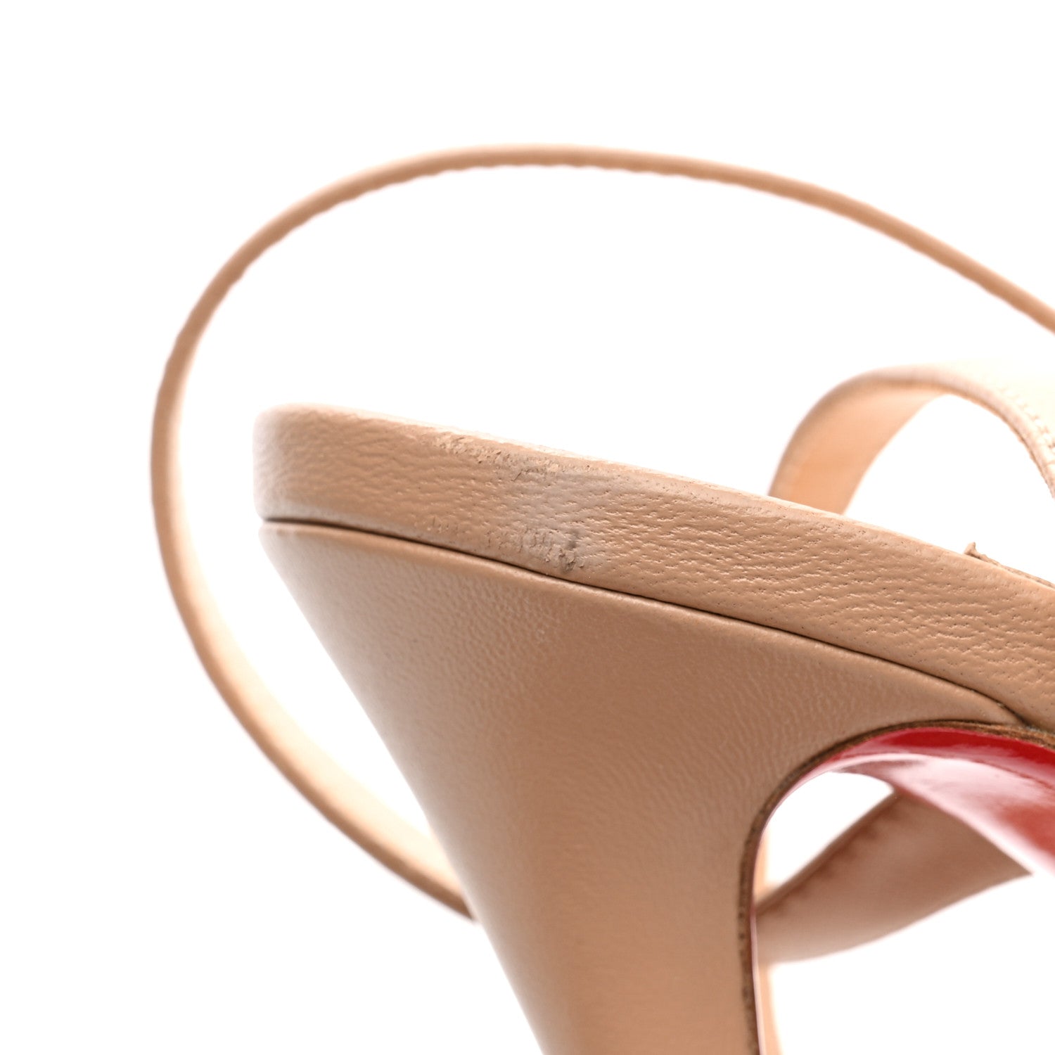 Christian Louboutin Nappa Loubi Queen Alta 150 Platform Sandals 37 Nude 10 of 11