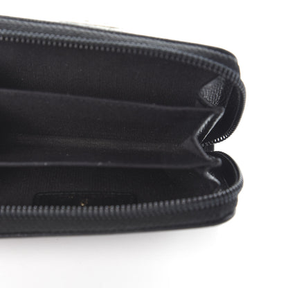 Chanel Caviar Quilted Boy Zip Around Coin Purse Wallet Black 5 of 7