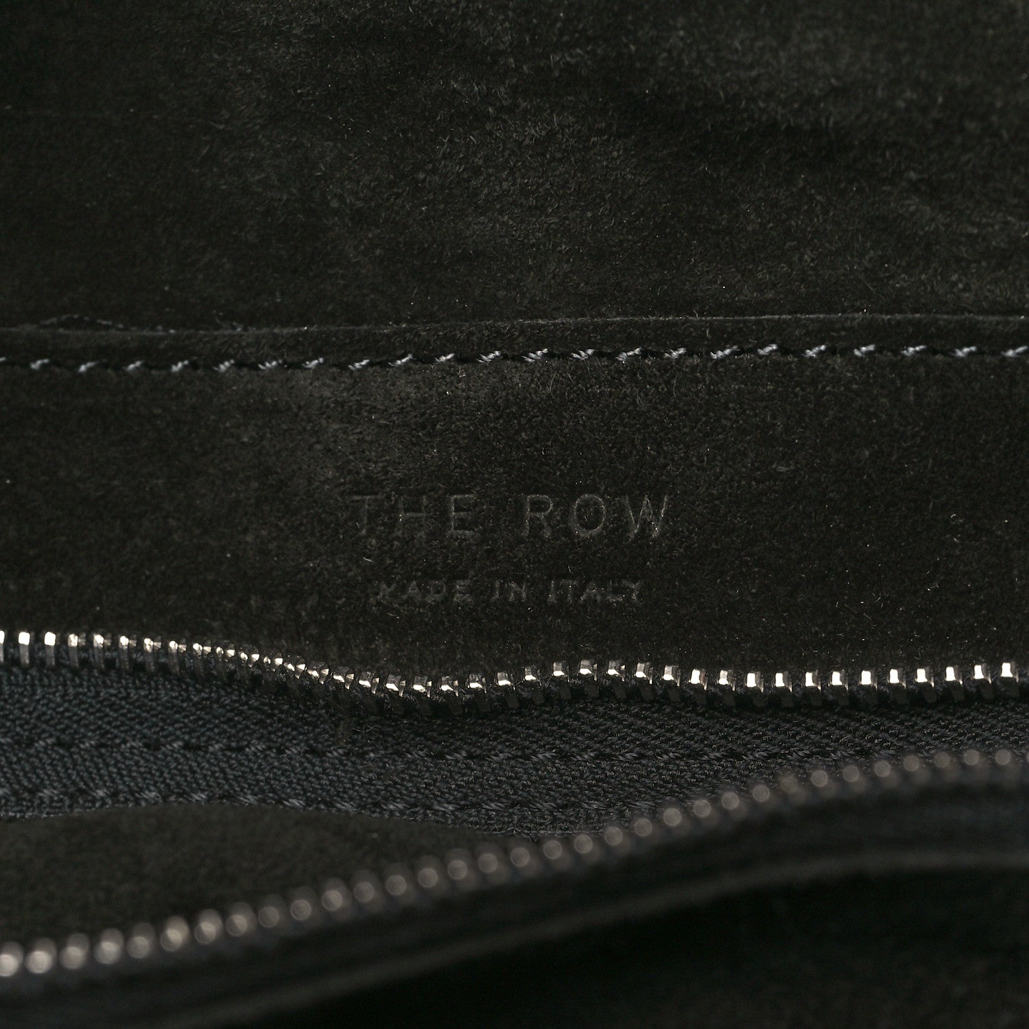 The Row Suede Bindle Bag Black 6 of 9