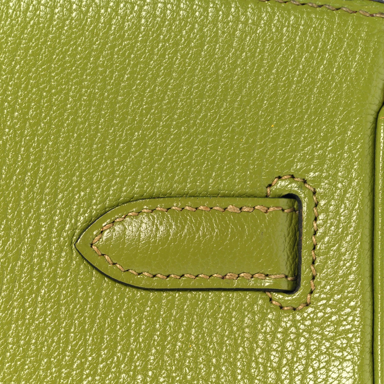 Hermes Chevre Mysore Bi-Color Birkin 30 Vert Anis Vert Chartreuse 11 of 39