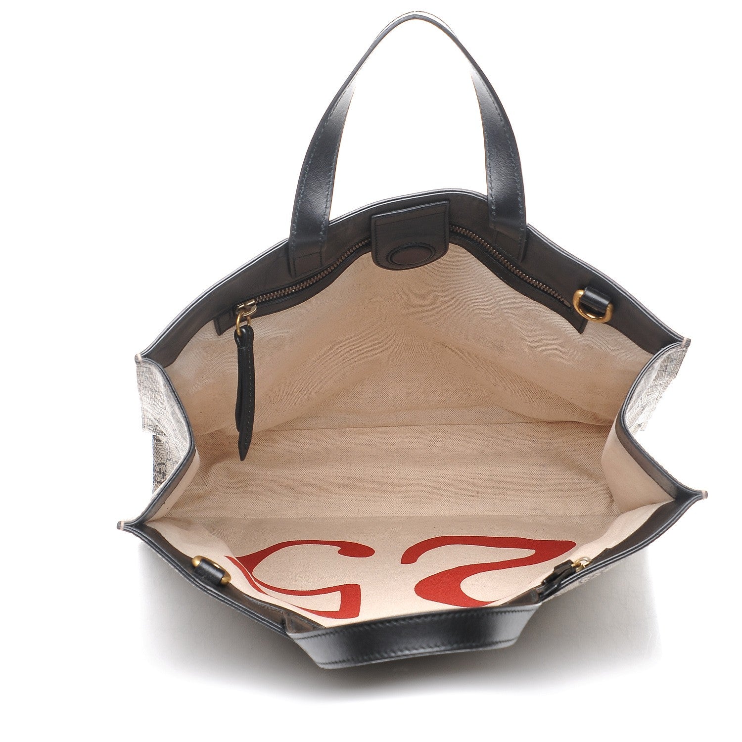 Gucci Soft GG Supreme Monogram Kingsnake Vertical Tote Black 5 of 7