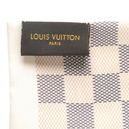 Louis Vuitton Silk Damier Azur Tahitienne Bandeau Rose Ballerine 5 of 5