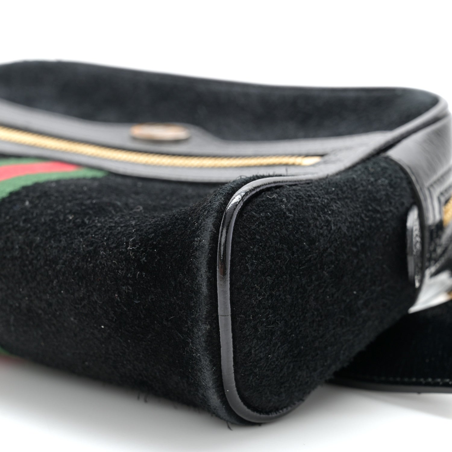 Gucci Suede Small Ophidia Belt Bag 65 26 Black 10 of 10