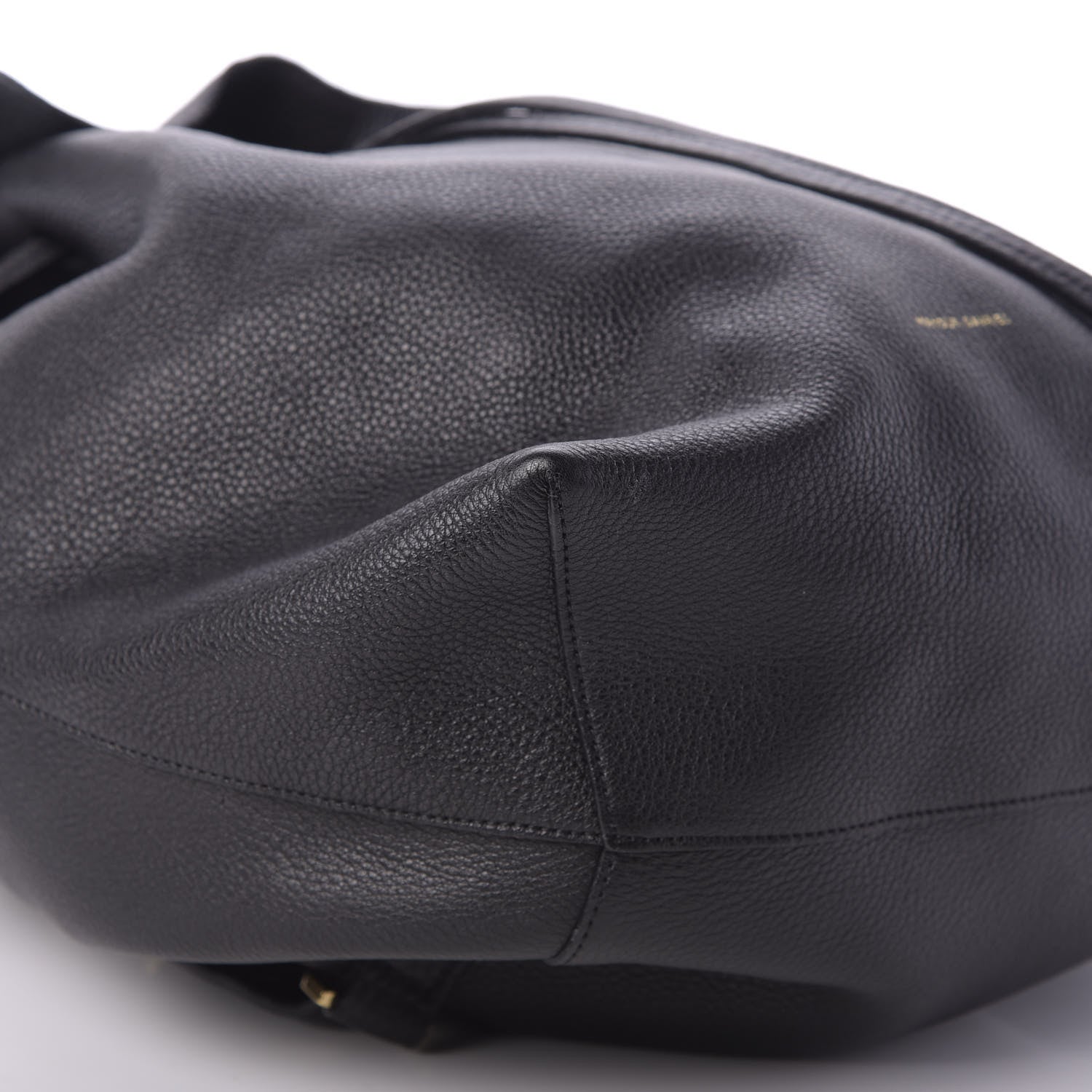 Mansur Gavriel Tumbled Calfskin Backpack Bag Black 5 of 7