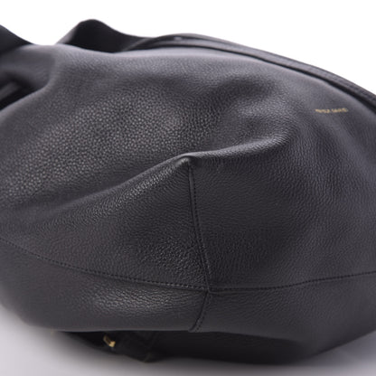 Mansur Gavriel Tumbled Calfskin Backpack Bag Black 5 of 7