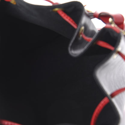 Louis Vuitton Epi Bi-Color Noe Castillan Red Black 5 of 9