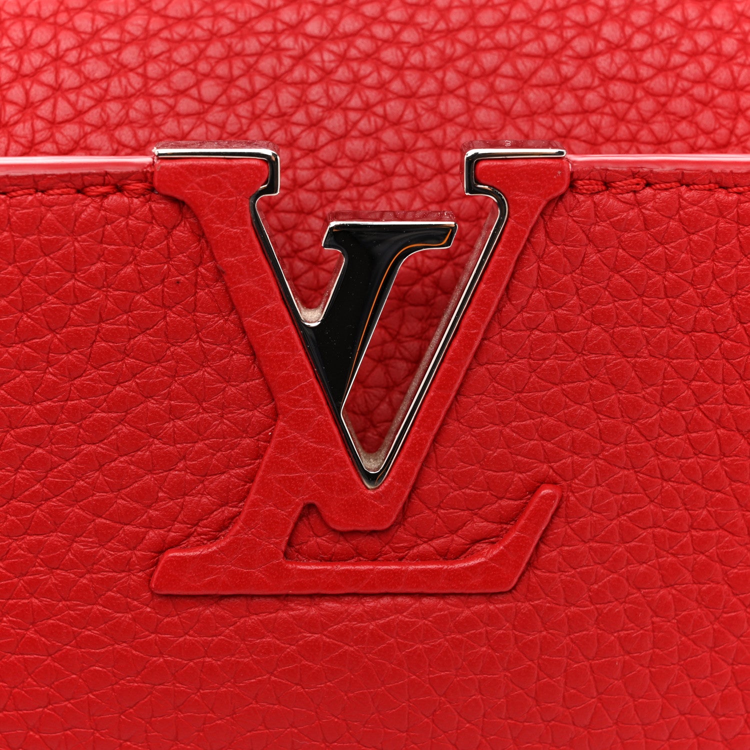Louis Vuitton Taurillon Capucines BB Scarlet Red 11 of 13