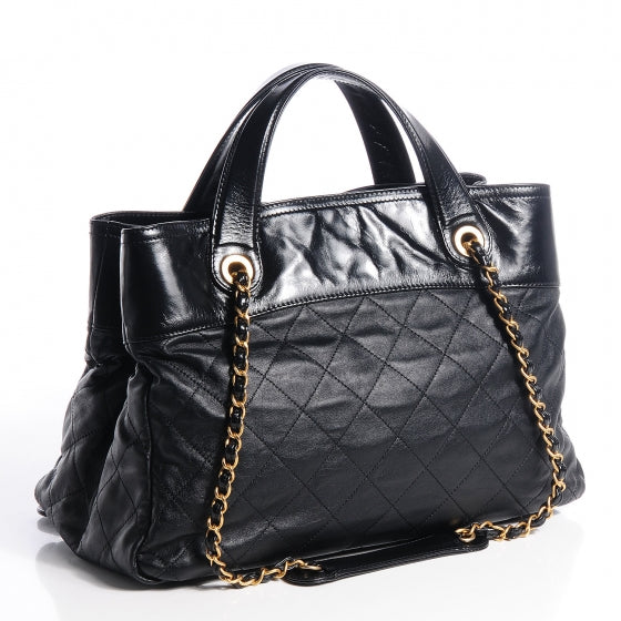 Chanel Iridescent Calfskin Small In The Mix Tote Black 3 of 9