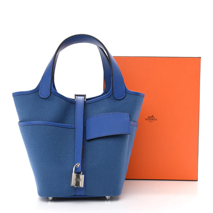 Hermes Toile Goeland Swift Cargo Picotin Lock 18 Bleu France 11 of 11