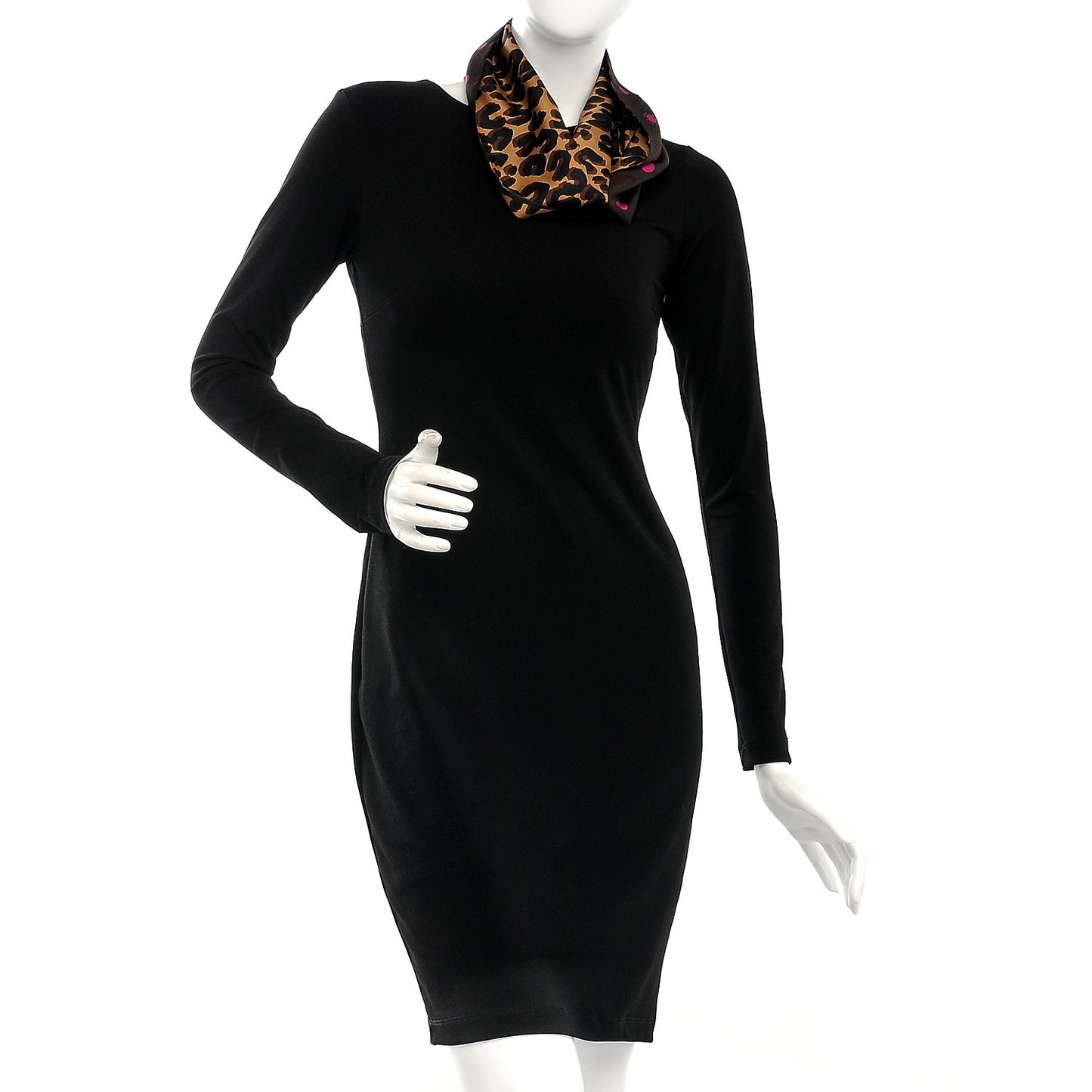 Silk Leopard Snood Scarf