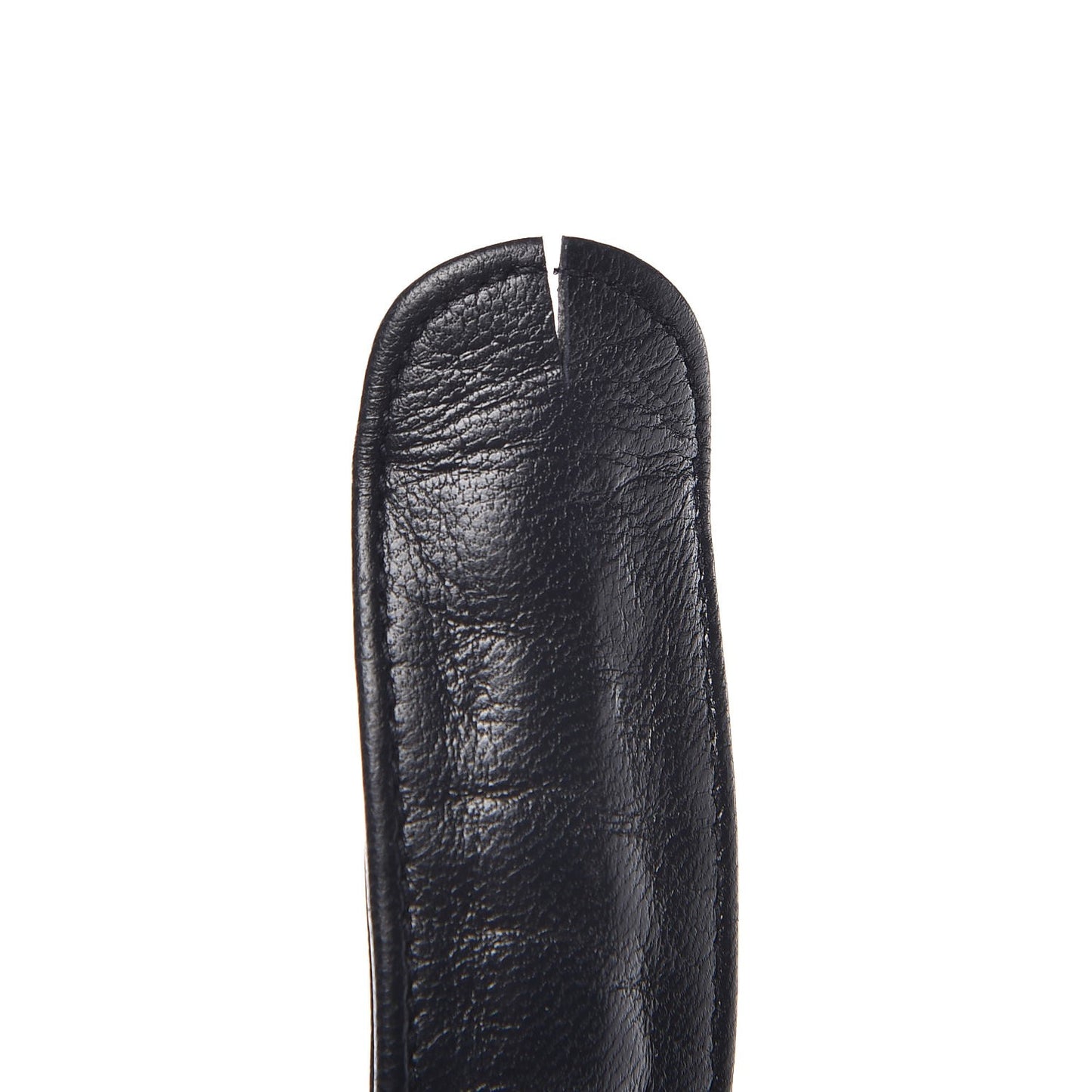 Lambskin Quilted Large Camera Case Navy Blue