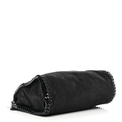 Stella McCartney Shaggy Deer Mini Falabella Fold Over Tote Black 4 of 11