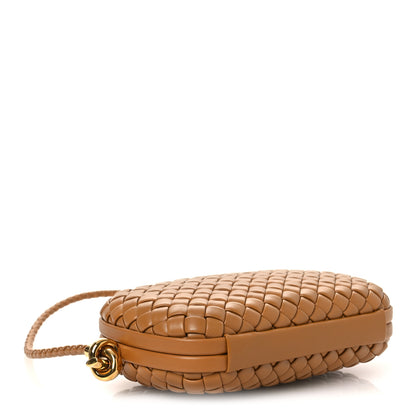 Bottega Veneta Calfskin Intrecciato Knot On Strap Camel 4 of 9