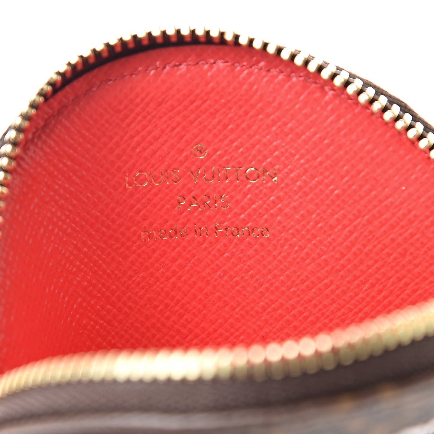 Monogram 2016 Christmas Animation Round Coin Purse Rouge