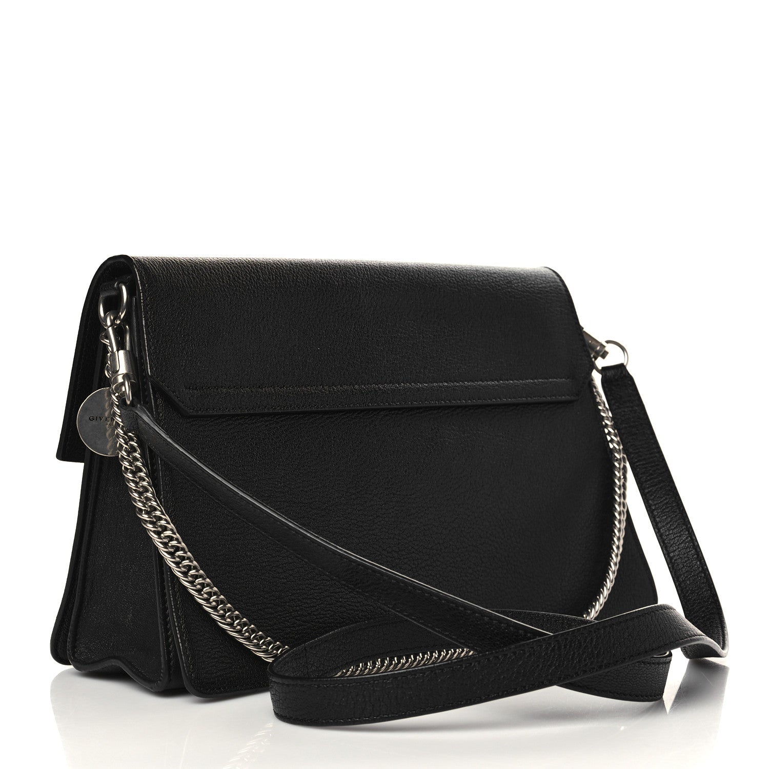 Givenchy Sugar Goatskin Medium GV3 Shoulder Bag Black 2 of 7