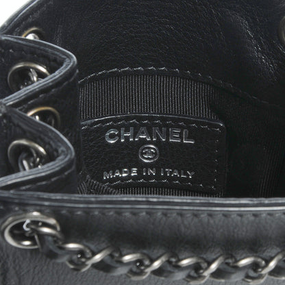 Chanel Calfskin Crossbody CC Phone Holder Black 7 of 7