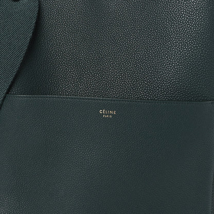 Celine Soft Grained Calfskin Sangle Bucket Bag Green 6 of 8
