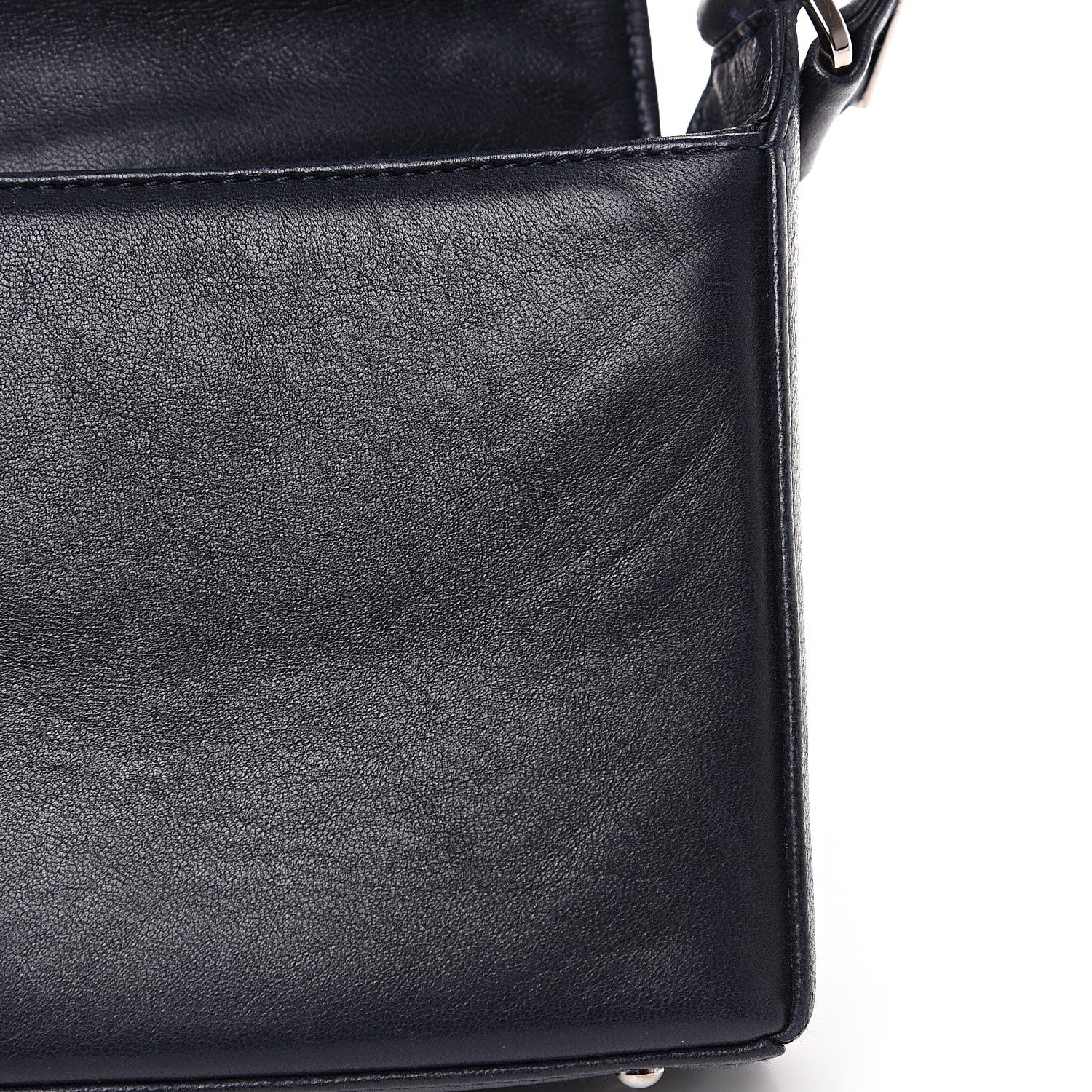 Chanel Lambskin Quilted CC Chocolate Bar Flap Navy 11 of 14
