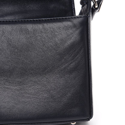 Chanel Lambskin Quilted CC Chocolate Bar Flap Navy 11 of 14